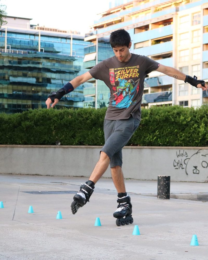 Slalom en NM Roller